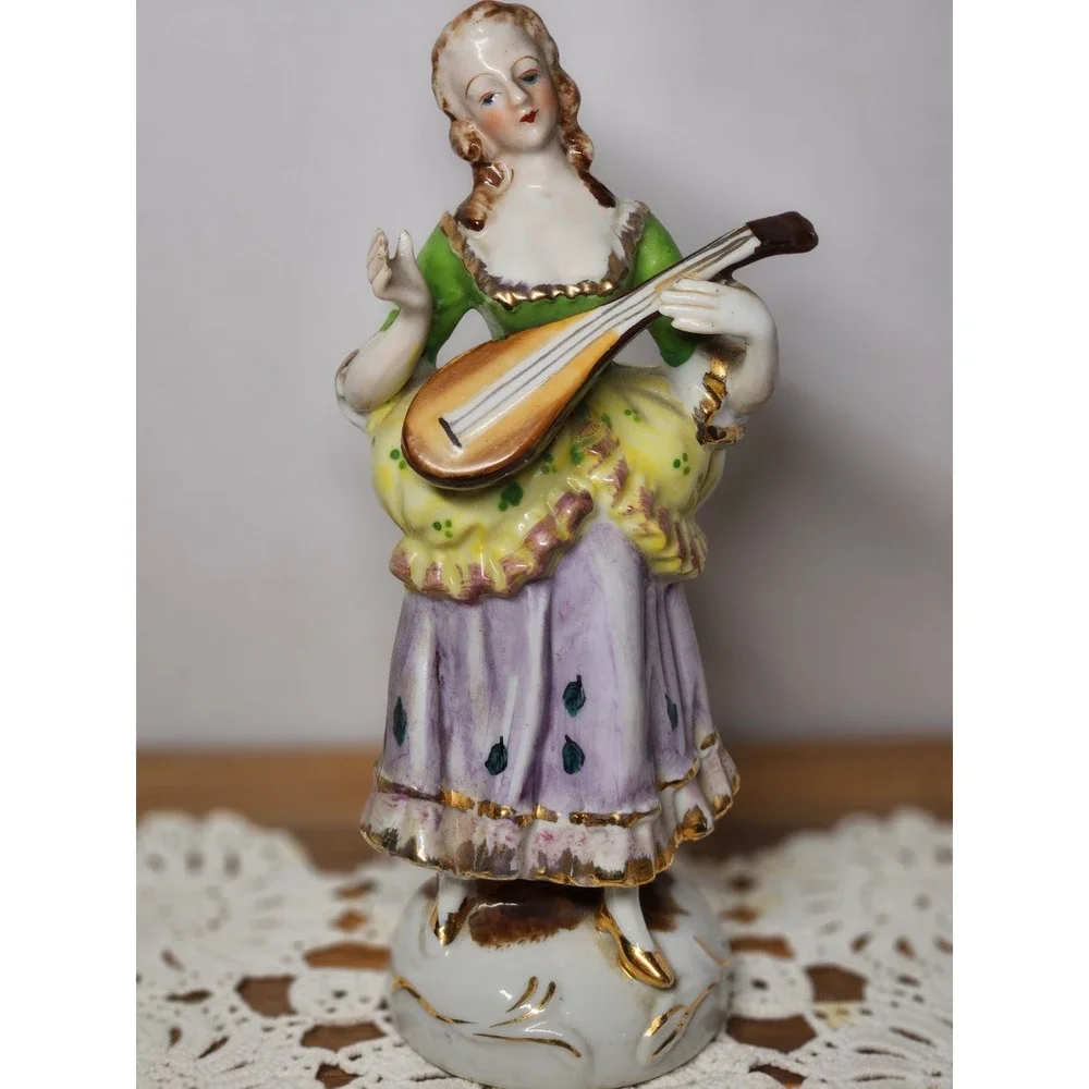 Vintage Orion China Made‎ in Occupied Japan Mandolin Players Male/Female